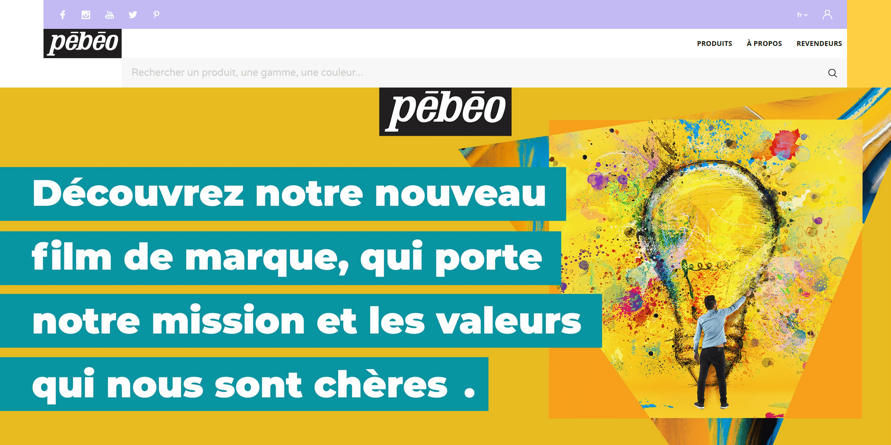Site internet Pébéo