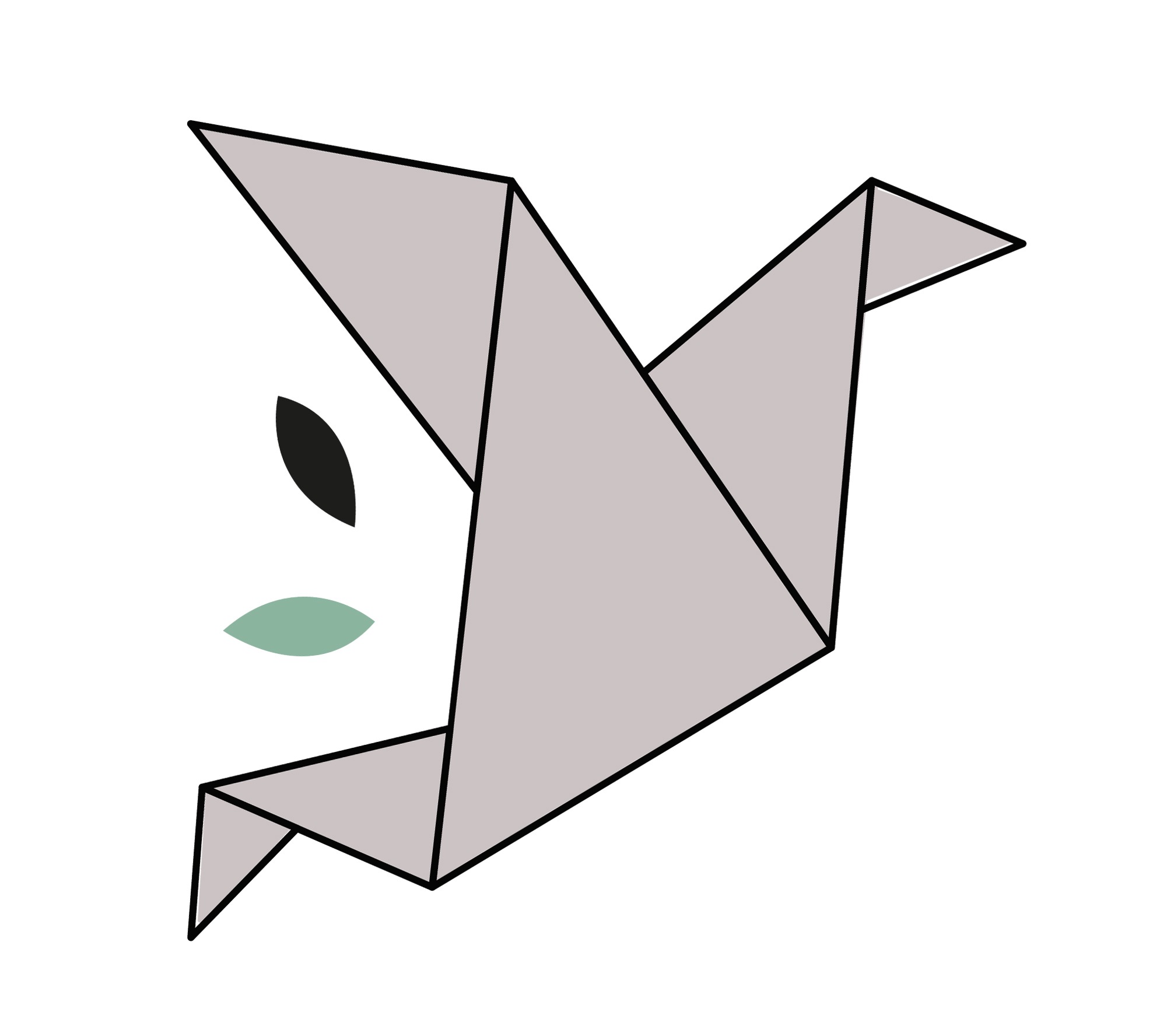 Patron Oiseau Origami - Grand modèle